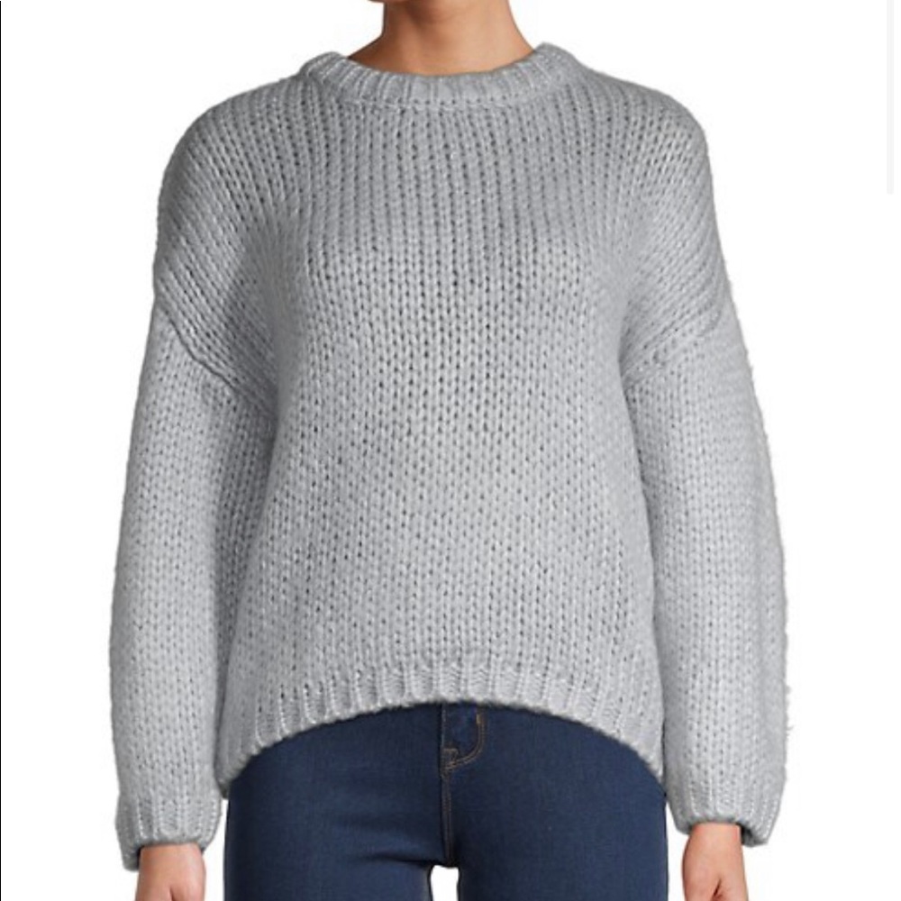 NWT For the Republic boxy sweater in soft sky blue